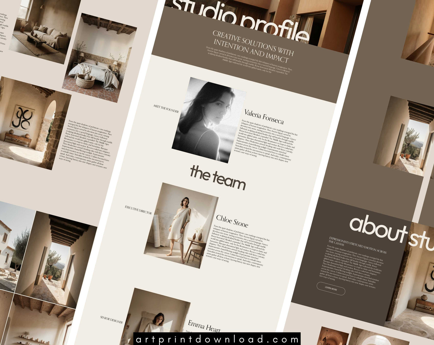 Squarespace Website Template for Creative Studios | ArtPrintDowload