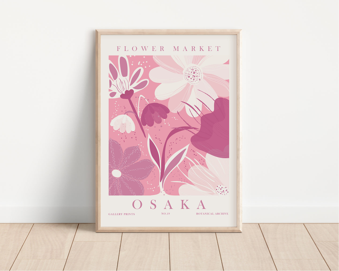 Flower Market Set of 6 Wall Art, Digital Download Floral Poster Set