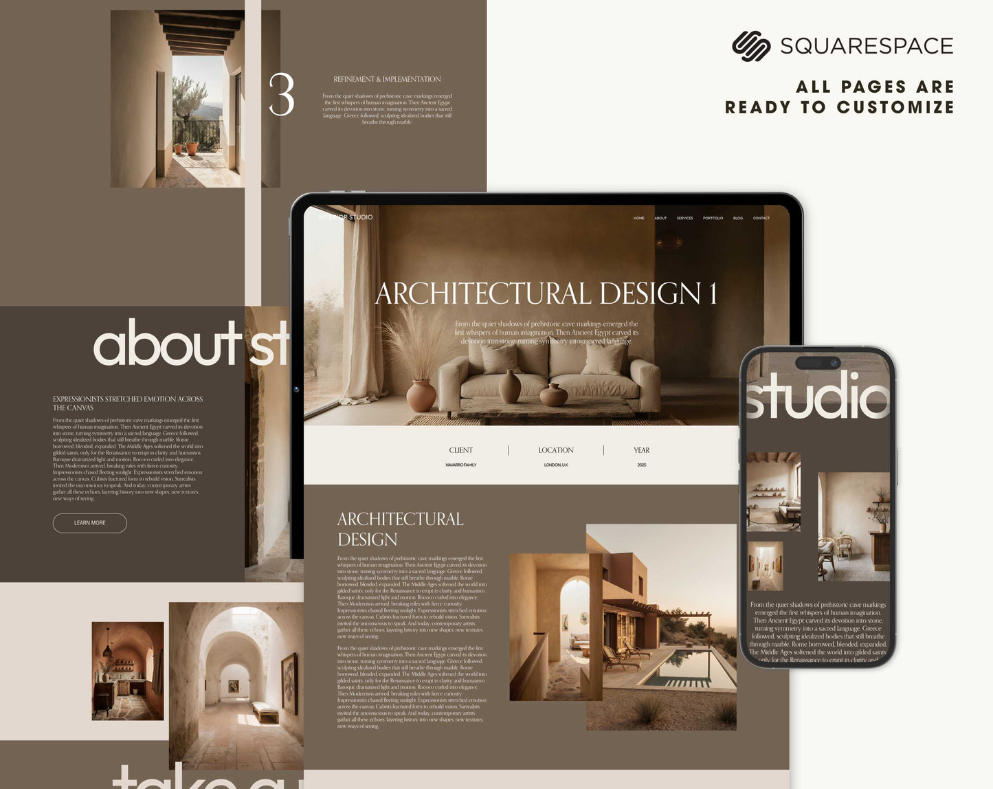 Squarespace Website Template for Creative Studios | ArtPrintDowload