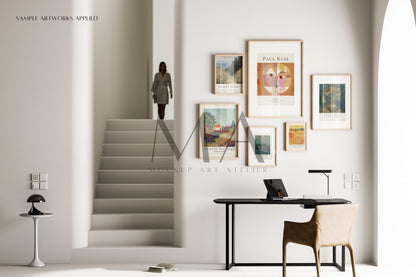 Boho Frame Mockup Bundle, Minimalist Interior Wall Art Mockup, V.4