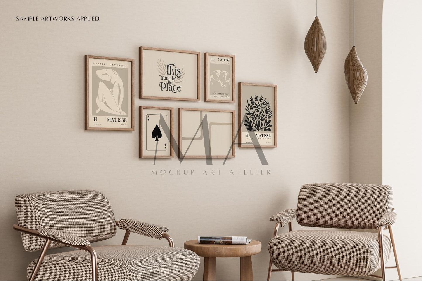 24 Vintage Interior Frame Mockup, Wall Art Frame Mockup Bundle, V.13