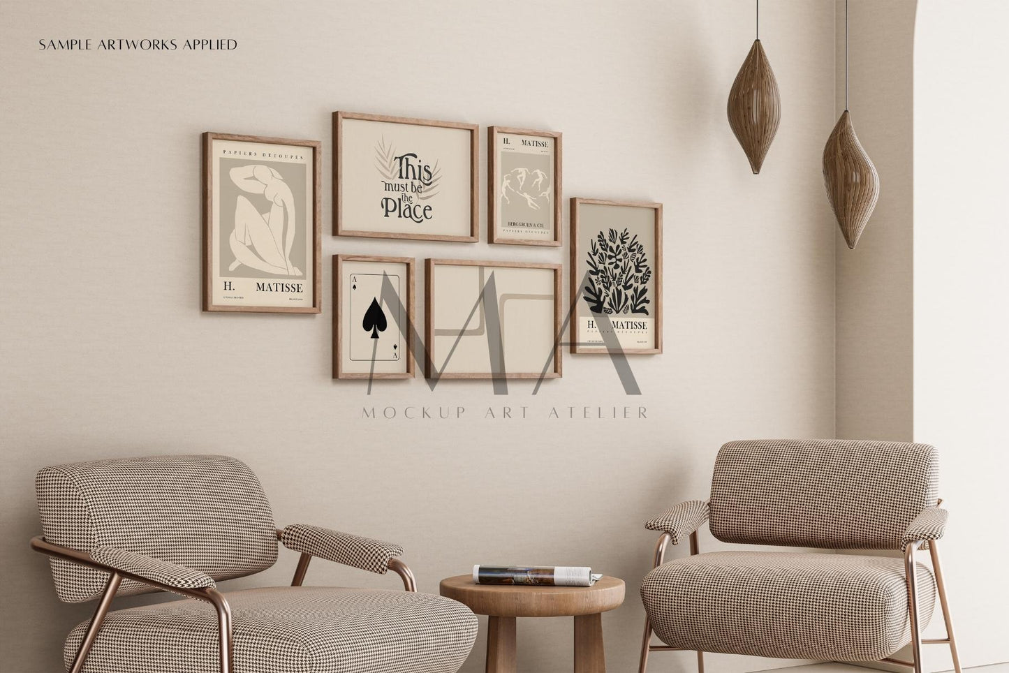Vintage Gallery Frame Mockup Bundle, 9 Piece-Frame Mockup Pack, V.3