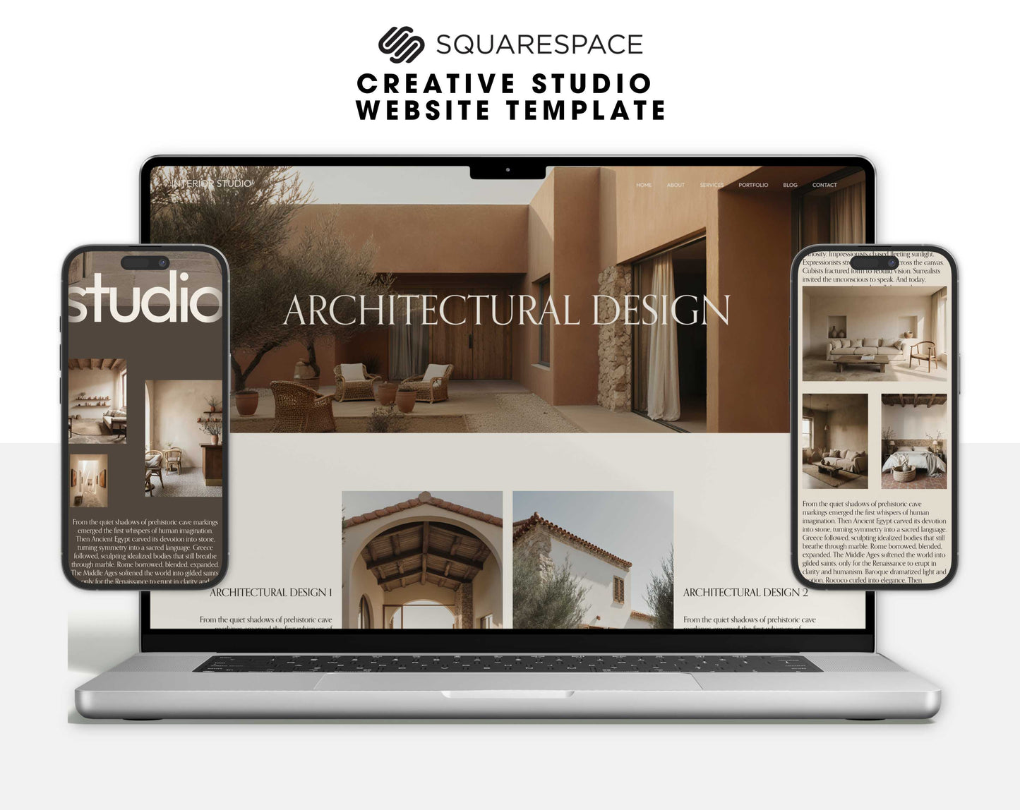 Squarespace Website Template for Creative Studios | ArtPrintDowload