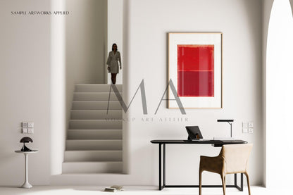 Boho Frame Mockup Bundle, Minimalist Interior Wall Art Mockup, V.4