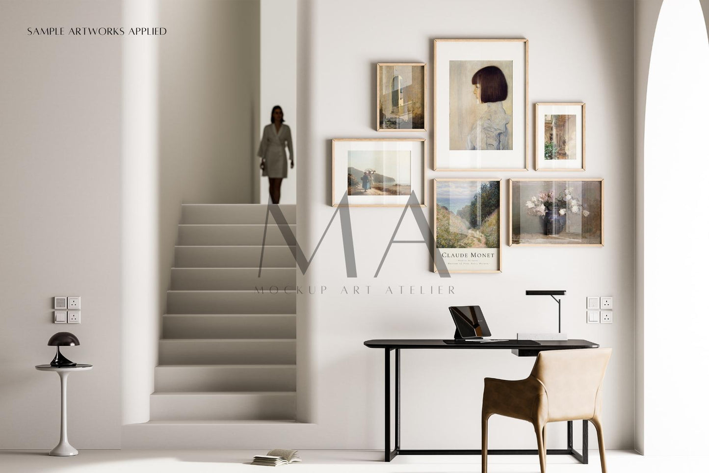 24 Piece-Minimalist Frame Mockup Bundle, Modern Wall Art Interior Mockups, V.14