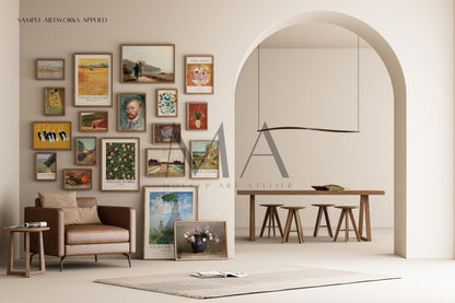 24 Vintage Interior Frame Mockup, Wall Art Frame Mockup Bundle, V.13