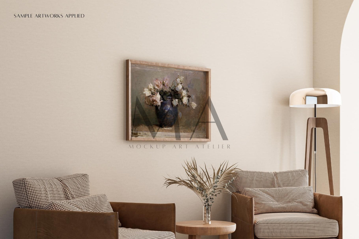 Vintage Gallery Frame Mockup Bundle, 9 Pieces of Interior Poster Mockups, No.1