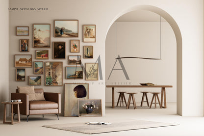 Vintage Gallery Frame Mockup Bundle, 9 Piece-Frame Mockup Pack, V.3