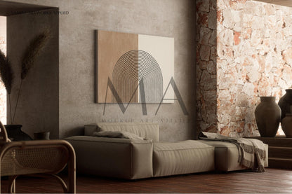 Japandi Frame Mockup Bundle, 9 Interior Mockups for Poster Shop, No.2