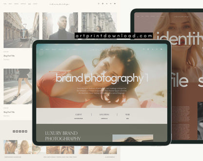 Creative Studio Website Template for Squarespace