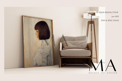 Vintage Gallery Frame Mockup Bundle, 9 Pieces of Interior Poster Mockups, No.1