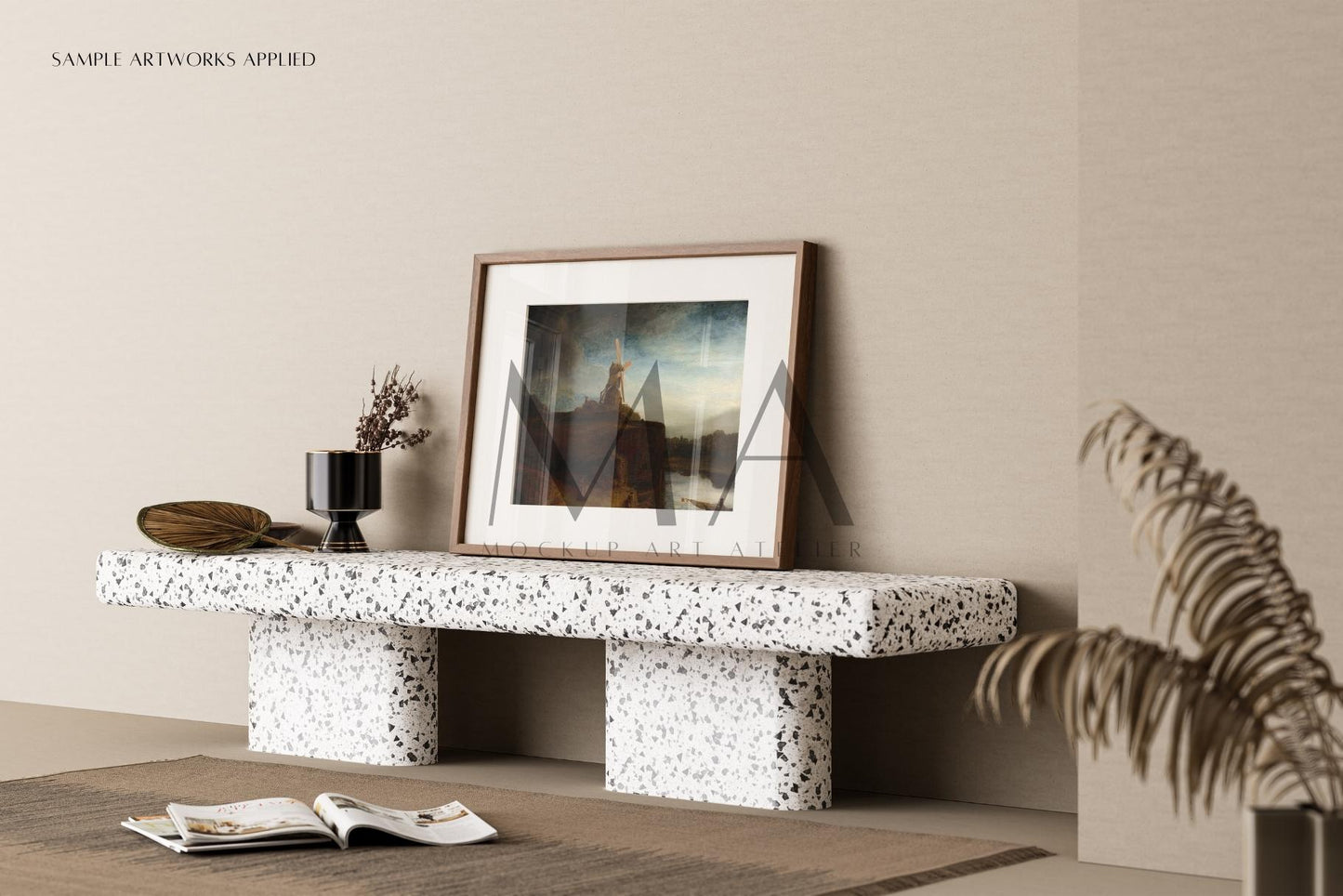 24 Vintage Interior Frame Mockup, Wall Art Frame Mockup Bundle, V.13