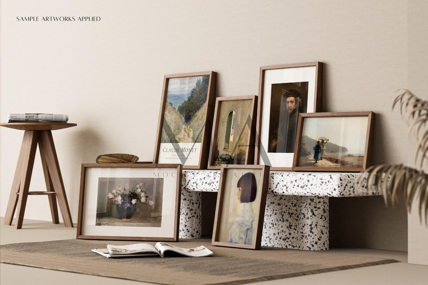 24 Vintage Interior Frame Mockup, Wall Art Frame Mockup Bundle, V.13