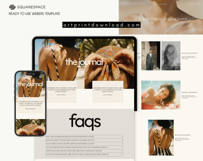 Creative Studio Website Template for Squarespace