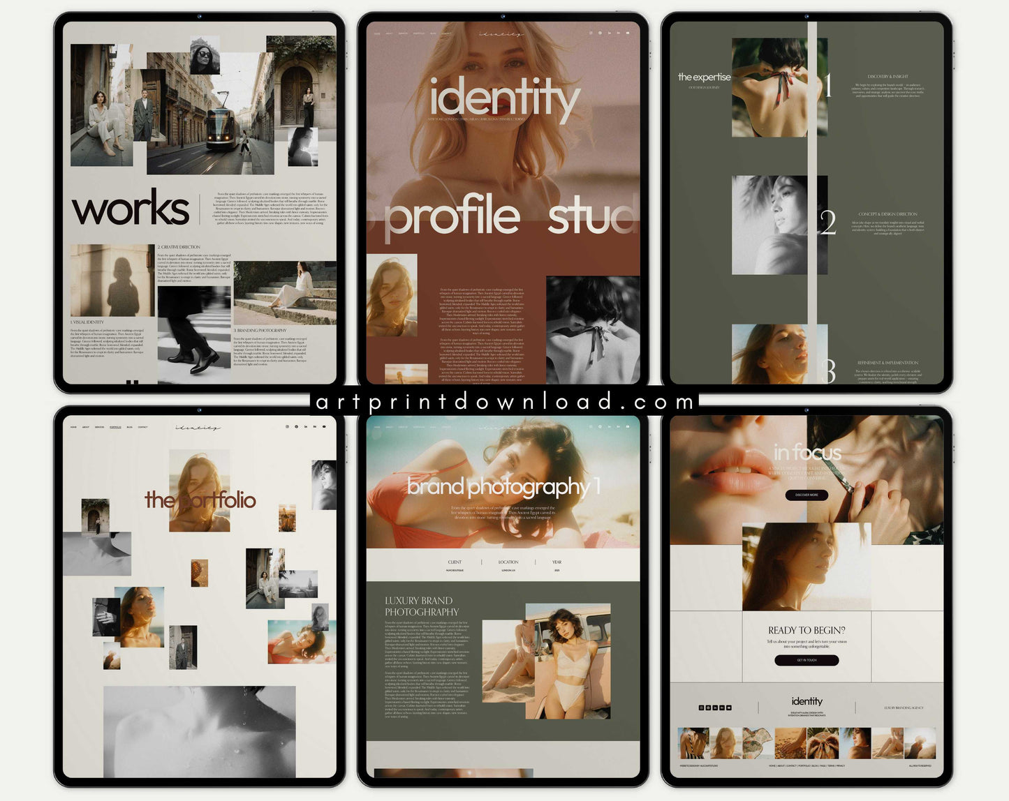 Creative Studio Website Template for Squarespace