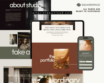 Creative Studio Website Template for Squarespace