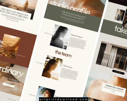 Creative Studio Website Template for Squarespace