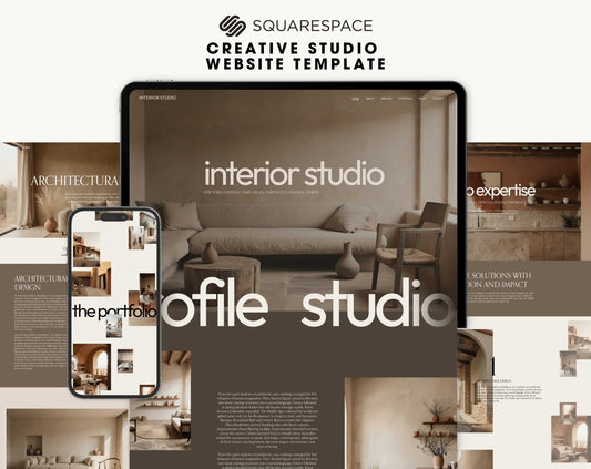 Squarespace Website Template for Creative Studios | ArtPrintDowload