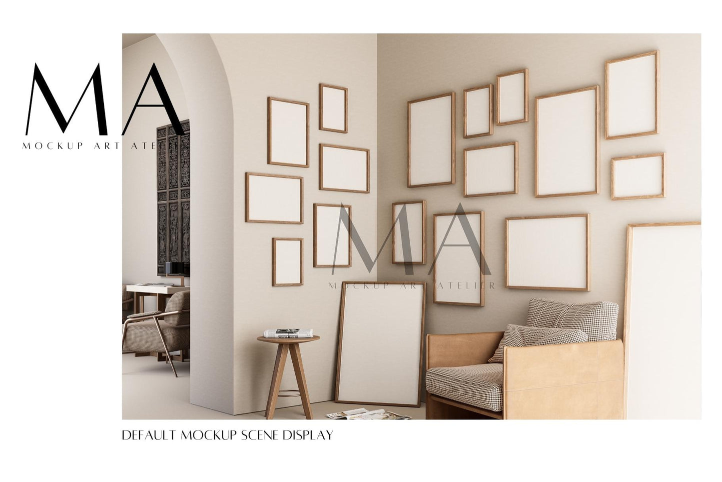 24 Vintage Interior Frame Mockup, Wall Art Frame Mockup Bundle, V.13