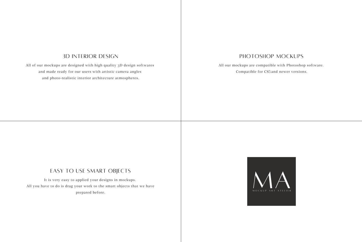 Boho Frame Mockup Bundle, Minimalist Interior Wall Art Mockup, V.4