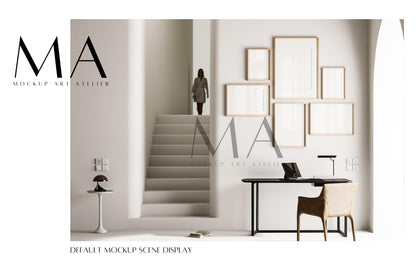 24 Piece-Minimalist Frame Mockup Bundle, Modern Wall Art Interior Mockups, V.14