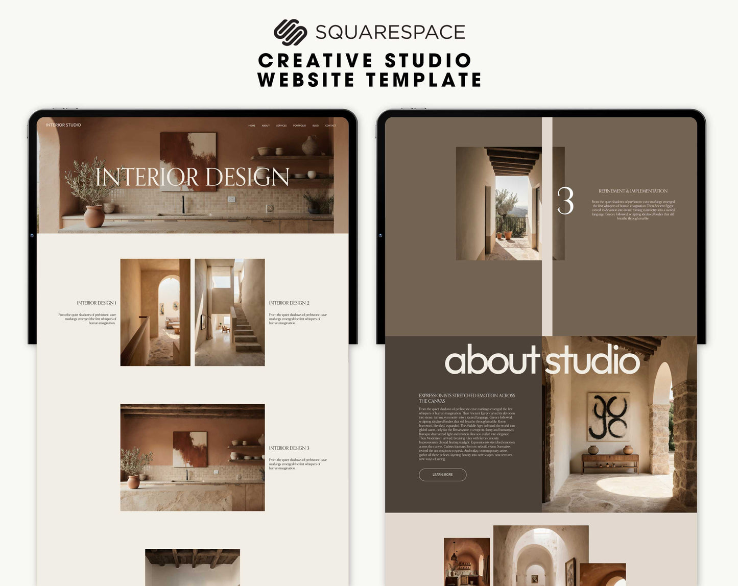 Squarespace Website Template for Creative Studios | ArtPrintDowload