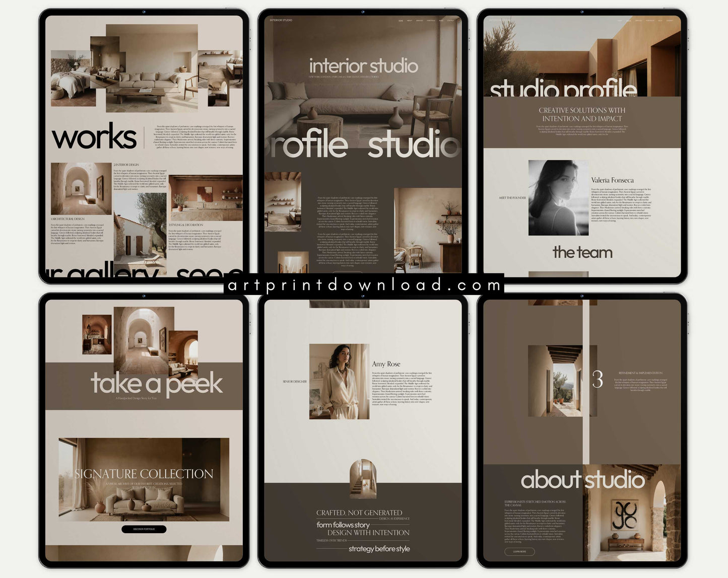 Squarespace Website Template for Creative Studios | ArtPrintDowload