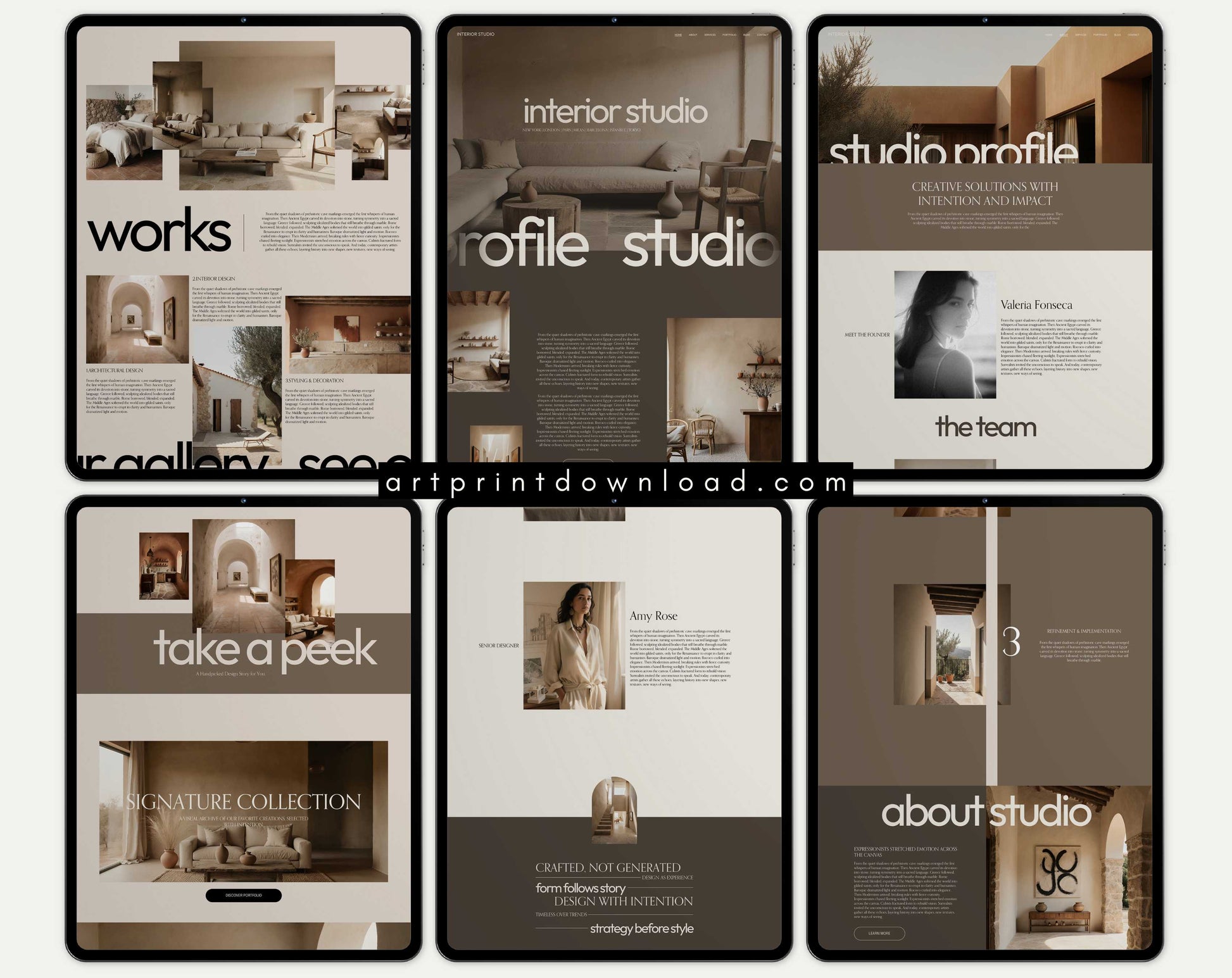 Squarespace Website Template for Creative Studios | ArtPrintDowload