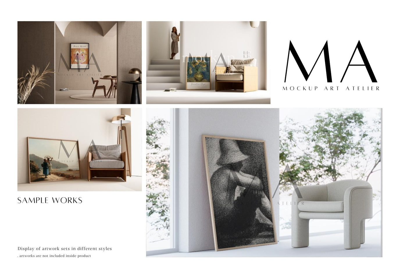 24 Single Frame Mockup Bundle, V.16