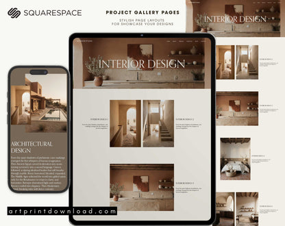 Squarespace Website Template for Creative Studios | ArtPrintDowload