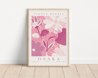 Flower Market Set of 6 Wall Art, Digital Download Floral Poster Set