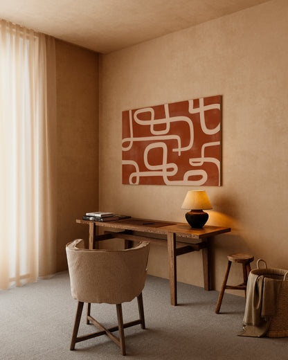 Boho Abstract Apartment Wall Decor Set, Digital Download Japandi Posters, Set of 3 Wabi Sabi Home Decor