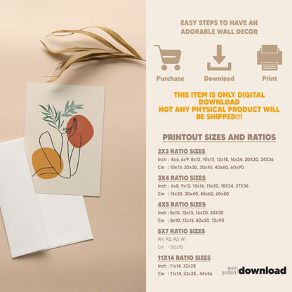 Boho Wall Art Set of 6-14