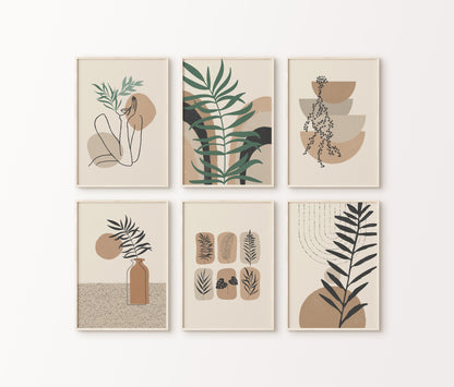 Boho Wall Art Set of 6-3