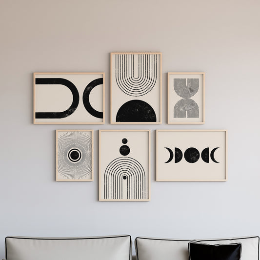 Boho Wall Art Set of 6-22