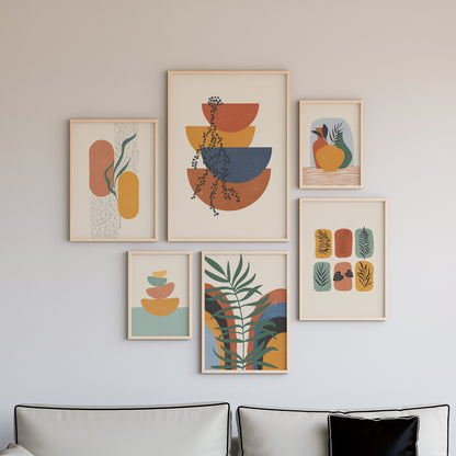 Boho Wall Art Set of 6-15