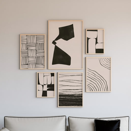 Boho Wall Art Set of 6-16