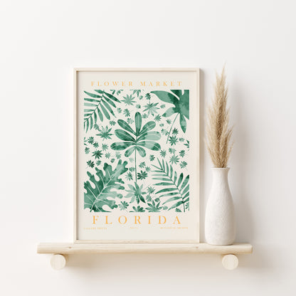 Set of 6 Flower Room Decor Prints, Flower Market Wall Art, Flower Home Decor Posters, Digital Download