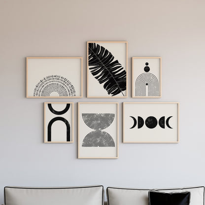 Boho Wall Art Set of 6-23