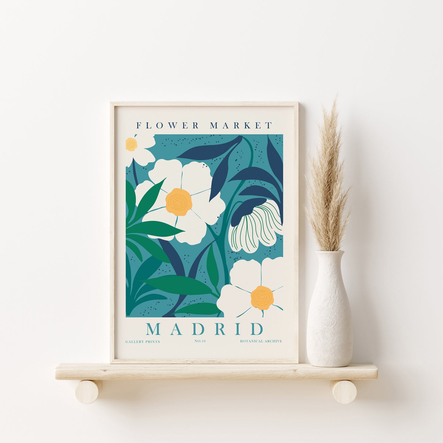 Flower Market Set of 9 Wall Art, Retro Flower Room Decor, Digital Download