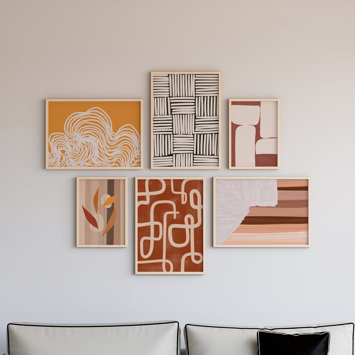 Boho Wall Art Set of 6-20