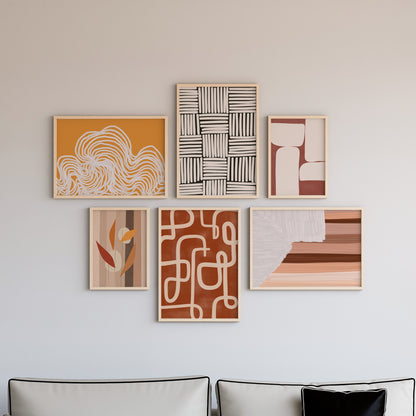 Boho Wall Art Set of 6-20