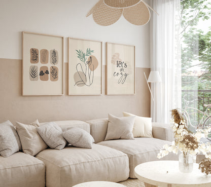 Bohemian Wall Decor Set of 3 Digital Download Prints