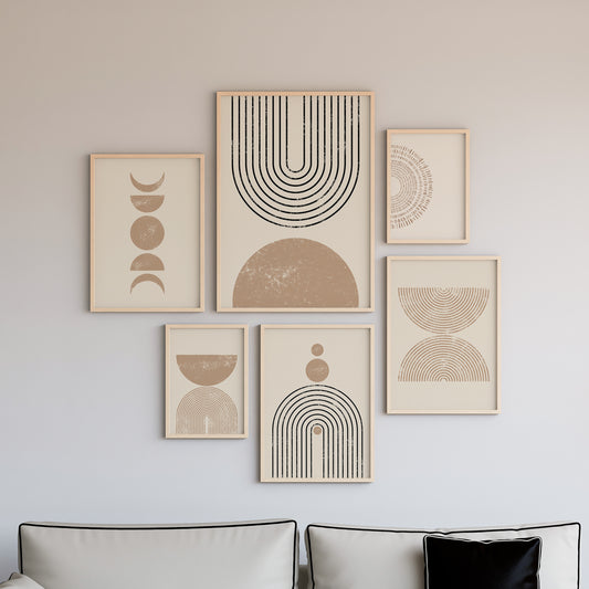 Boho Wall Art Set of 6-12
