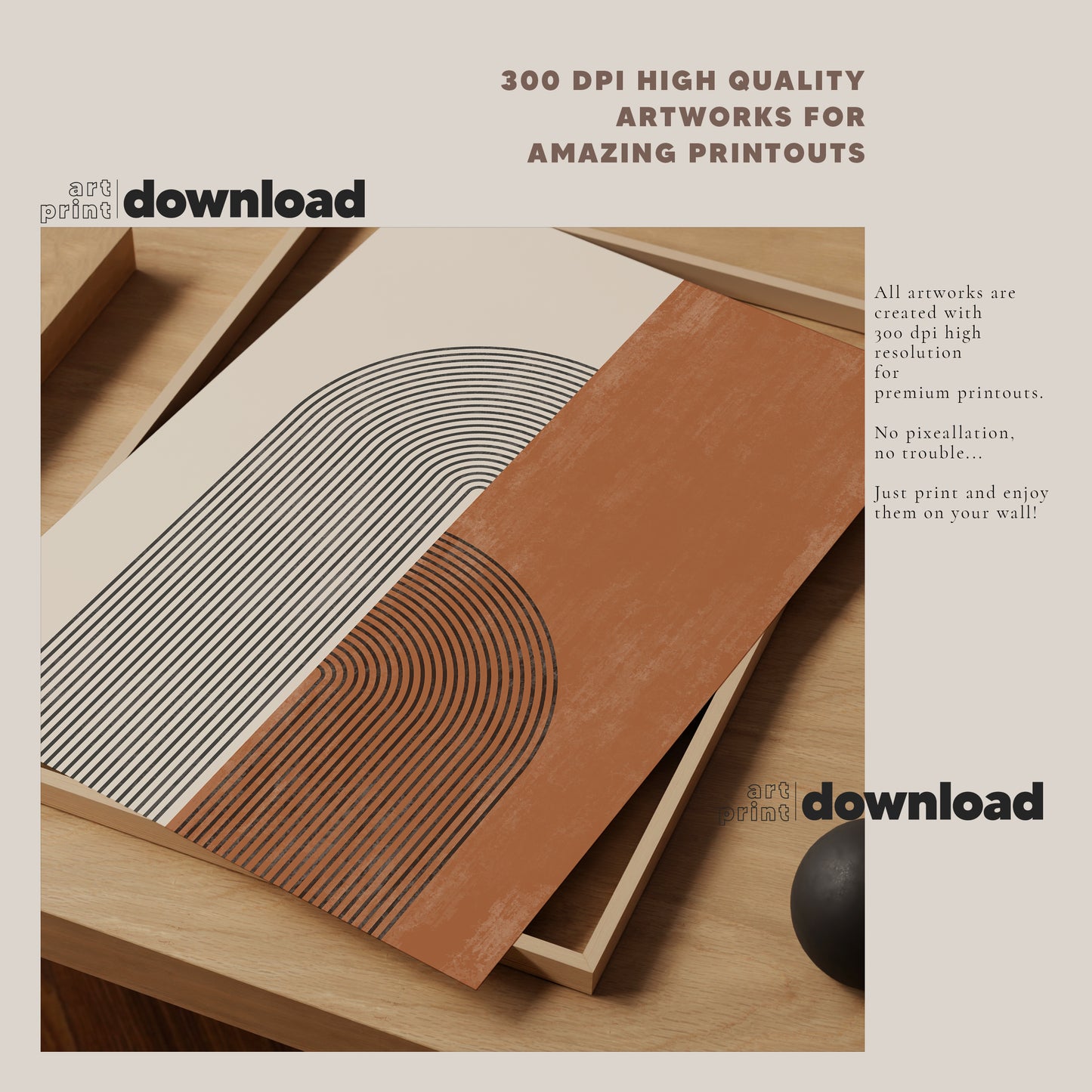 Boho Wall Art Set of 6-17