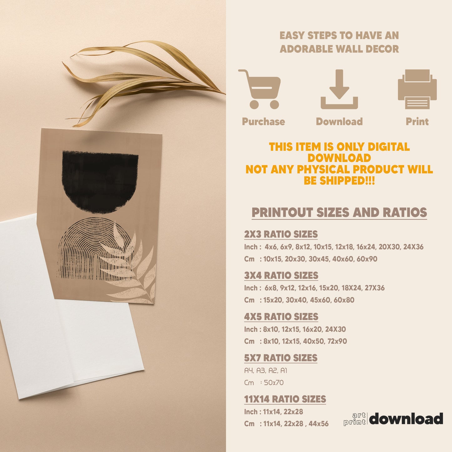 Boho Wall Art Set of 6-10