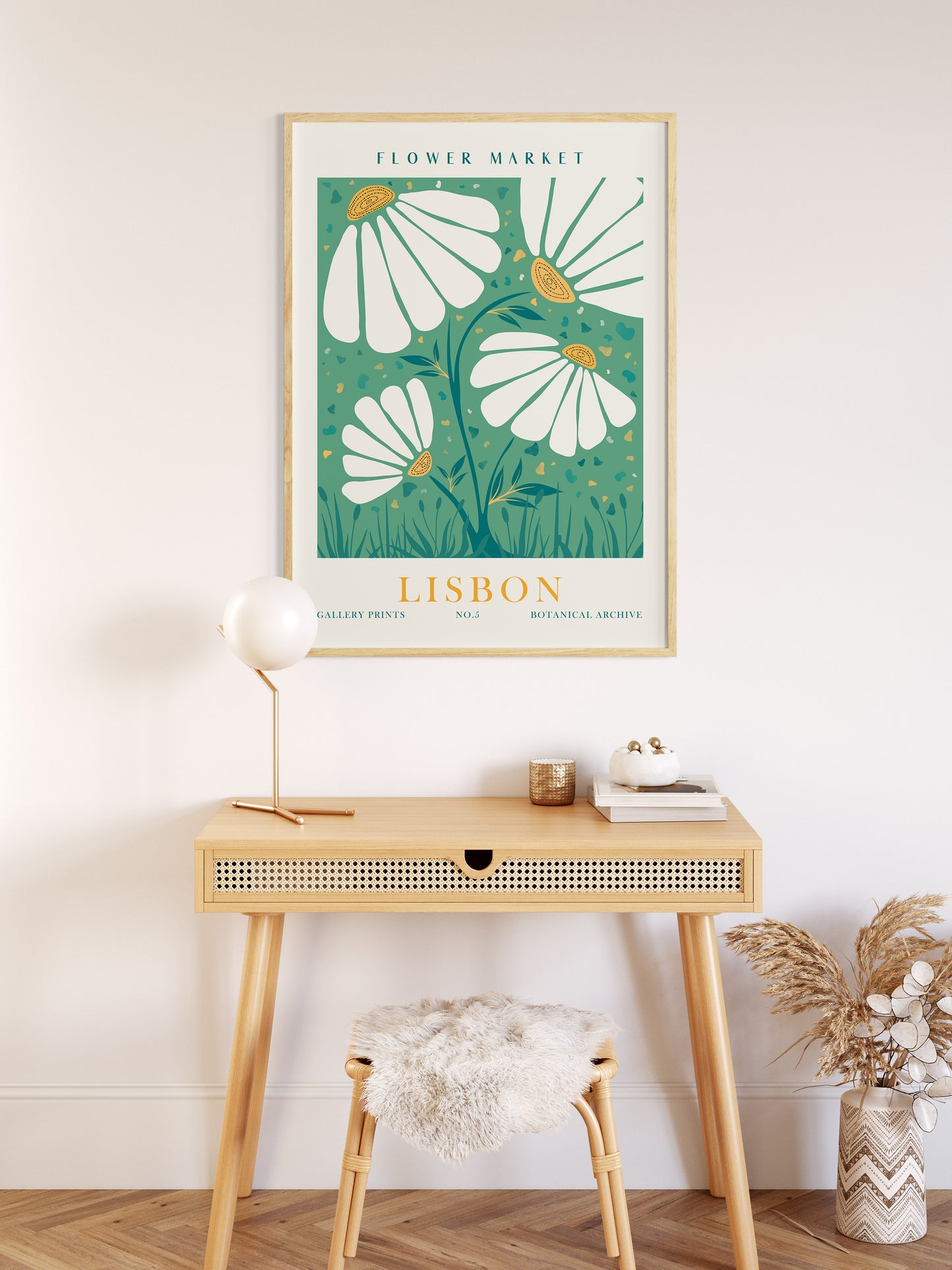 Flower Market Wall Art Set of 9 Art Prints, Modern Floral Wall Decor, Digital Download