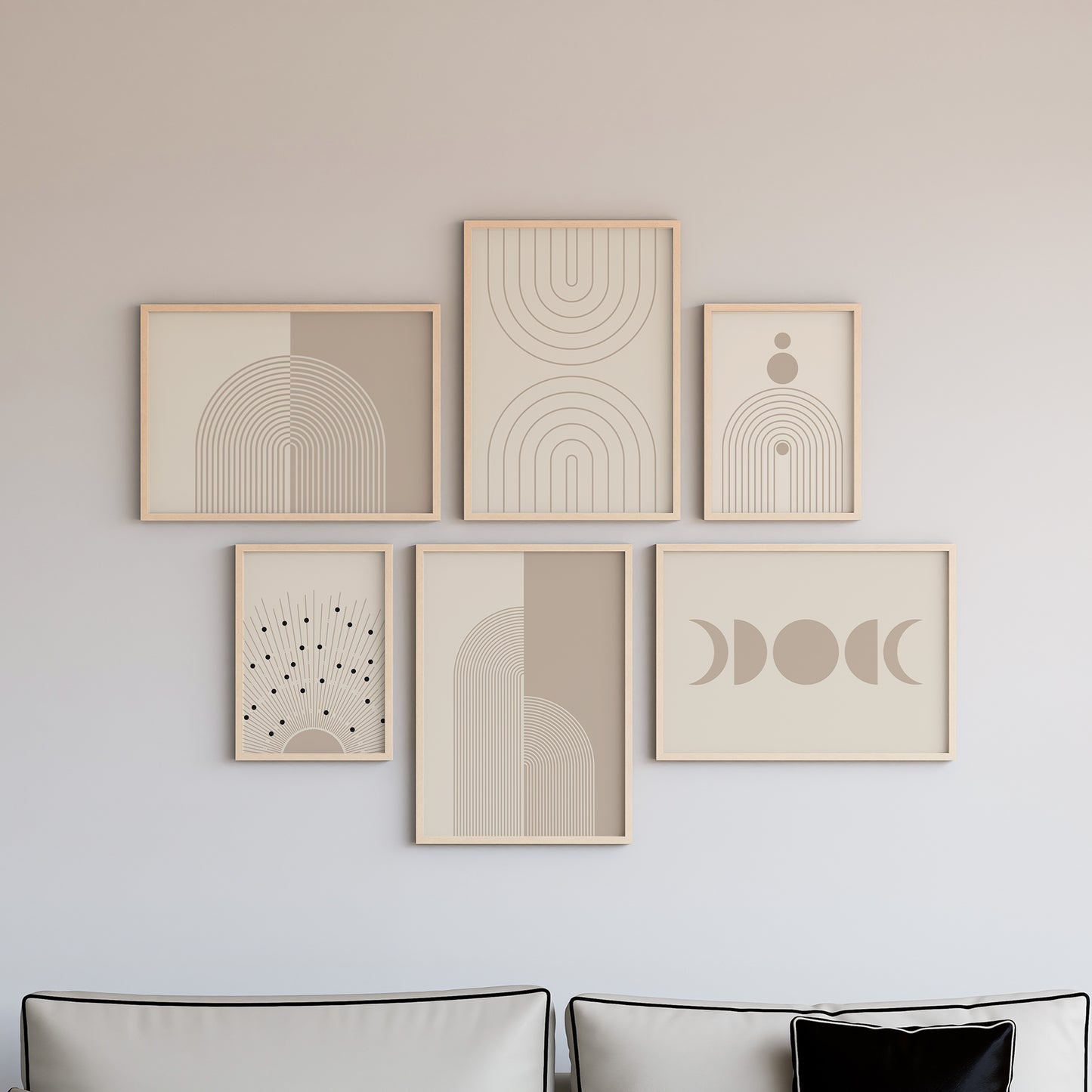 Boho Wall Art Set of 6-24