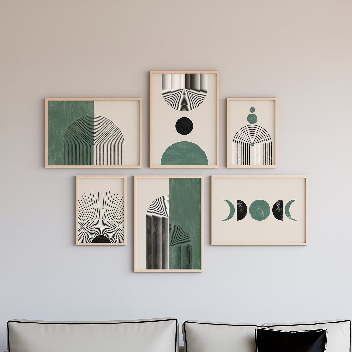 Boho Wall Art Set of 6-18