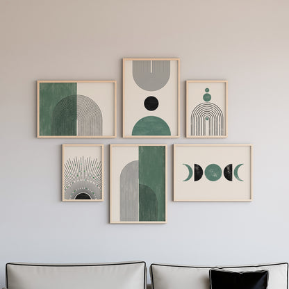 Boho Wall Art Set of 6-18